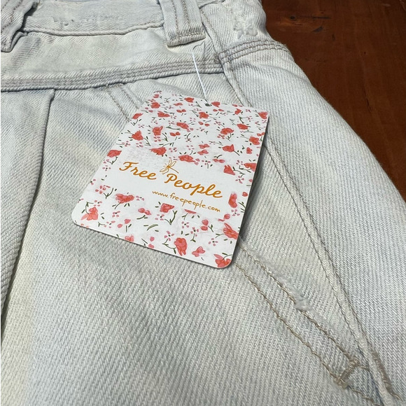 NWT Free People Silver Lake Denim Mini Skirt Size 30 - Picture 13 of 16